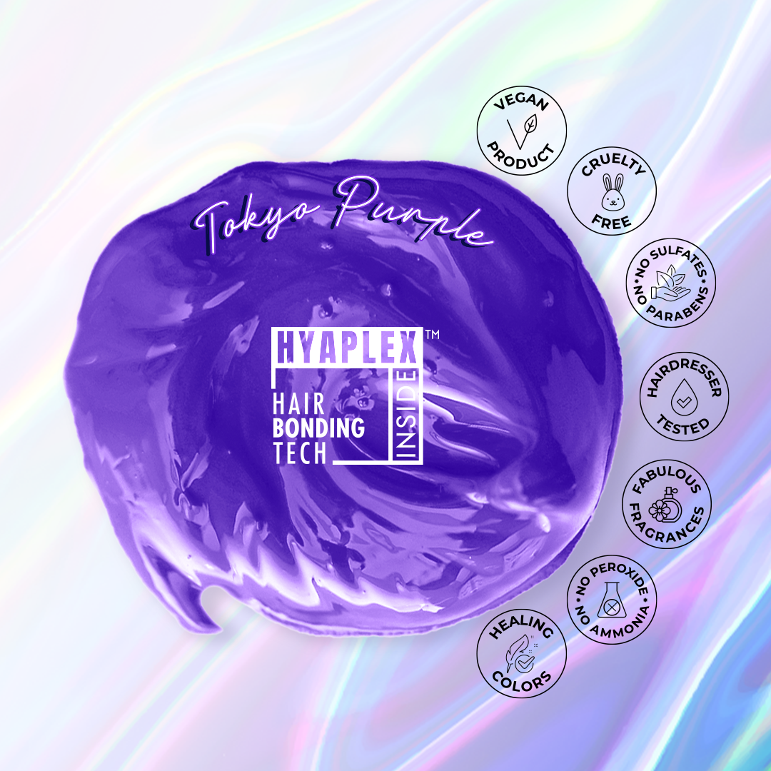 Anveya Tokyo Purple Semi Permanent Hair Color, 100ml