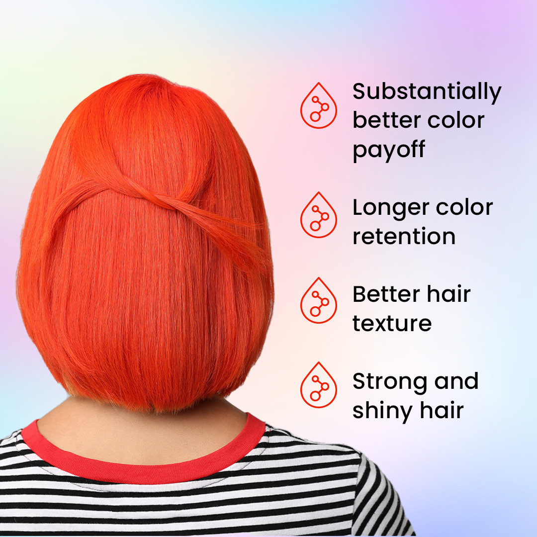 Anveya Valencian Orange Semi Permanent Hair Color, 100ml